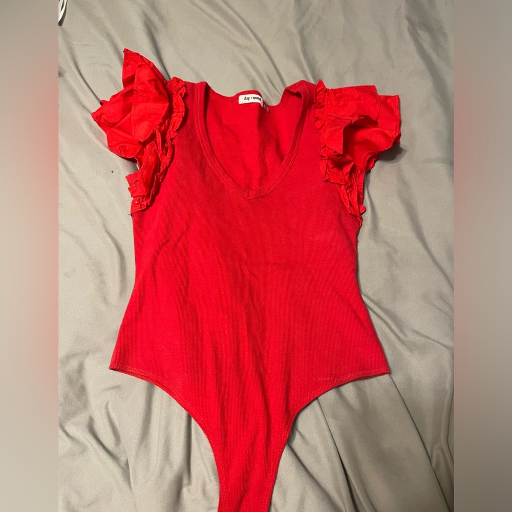 Red body suit